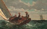 Winslow Homer Breezing up (mk09) oil painting reproduction